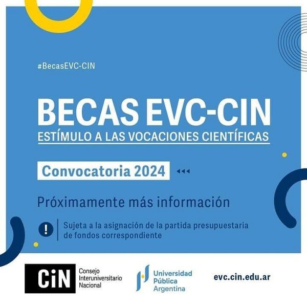 Abren convocatoria para Becas EVC-CIN 2024