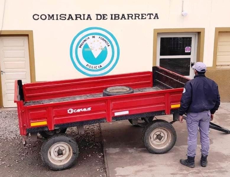 Las Lomitas: Recuperan en Ibarreta un acoplado sustraído 