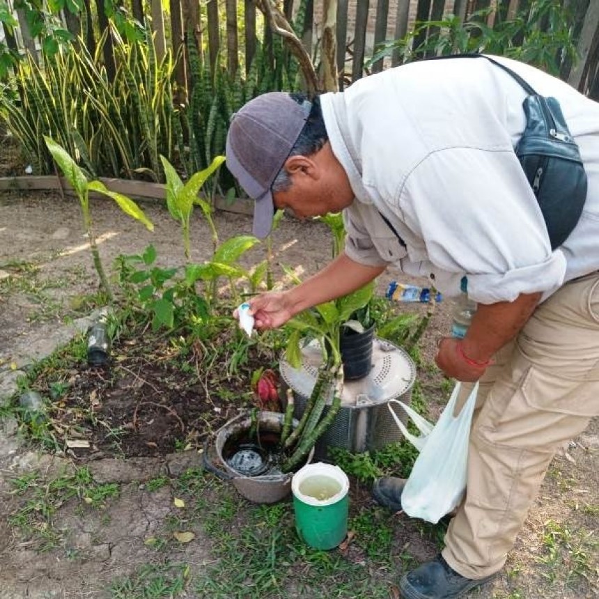 En la localidad de Pirané, siguen de manera ininterrumpida los trabajos preventivos contra el dengue
