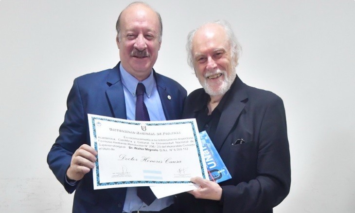 El Dr. Walter Mignolo recibió el doctorado honoris causa por parte de la UNaF