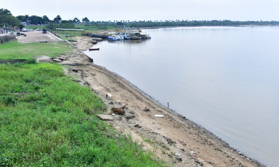 Preocupa a Formosa el bajo nivel del río Paraguay para la potabilización del agua