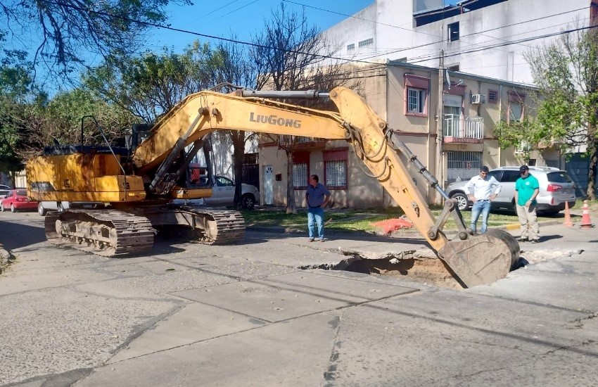 La comuna suma obras de bacheo en diferentes arterias del ejido urbano