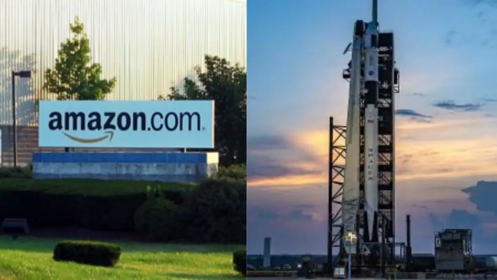 Amazon y SpaceX, rivales y socios, firmaron un contrato para el lanzamiento de satélites
